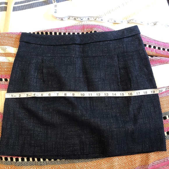 🌷 J. Crew Navy Tweed Mini Skirt - Picture 7 of 9